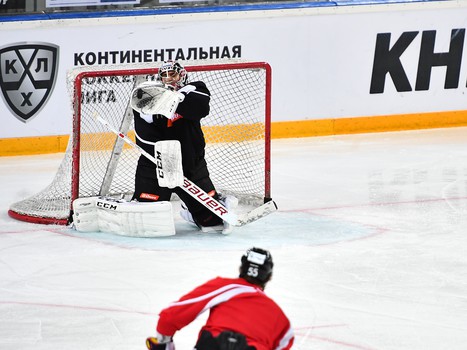 Раскатка "Авангарда" перед матчем с "Барысом"