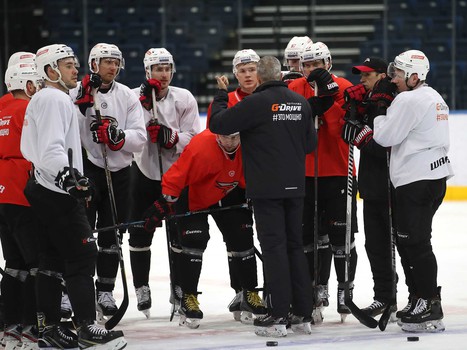 Раскатка «Авангарда» перед выездным матчем с минским «Динамо»