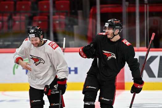 Раскатка «Авангарда» перед матчем с «Барысом»