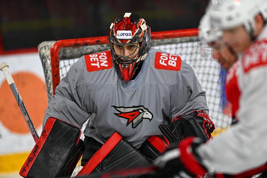 Раскатка «Авангарда» перед матчем в Екатеринбурге