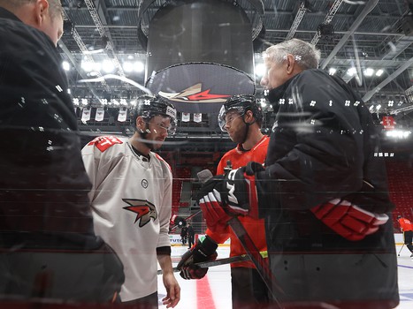 Раскатка «Авангарда» перед матчем с ХК «Сочи»