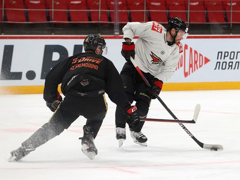 Раскатка «Авангарда» перед матчем с ХК «Сочи»