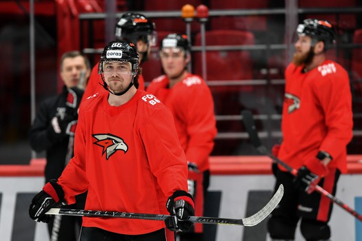 Раскатка «Авангарда» перед матчем с «Металлургом»