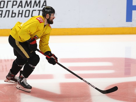 Тренировка «Авангарда» перед матчем с минским «Динамо»