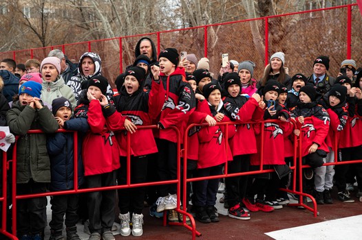 Открытие хоккейной коробки имени Максима Сушинского