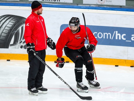 Раскатка «Авангарда» перед первым матчем серии с «Салаватом Юлаевым»