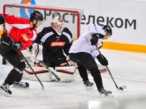 Раскатка "Авангарда" перед матчем с ЦСКА