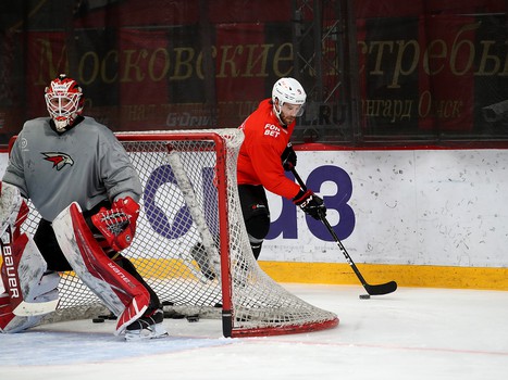 Тренировка «Авангарда» перед выездом