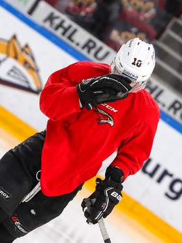 Раскатка «Авангарда» перед выездным матчем с «Металлургом»