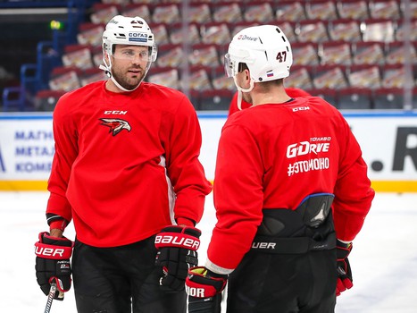 Раскатка «Авангарда» перед выездным матчем с «Металлургом»