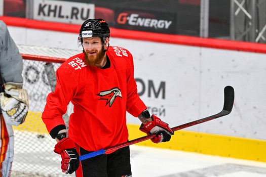 Тренировка «Авангарда» перед матчем с «Витязем»