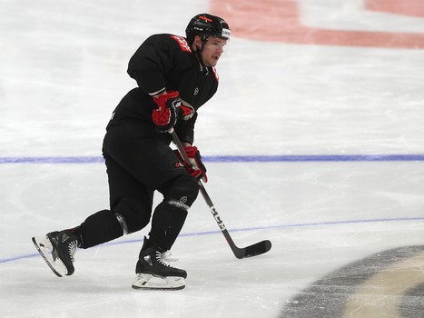 Раскатка «Авангарда» перед матчем с «Витязем»