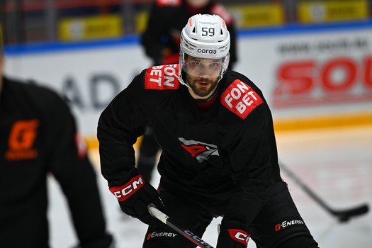 Тренировка «Авангарда» перед матчем в Хабаровске