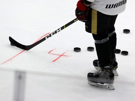 Тренировка «Авангарда» перед матчем в Новосибирске