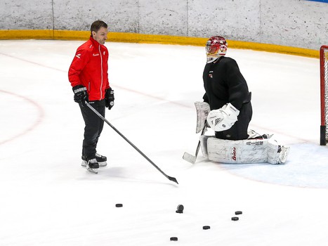 Раскатка «Авангарда» в Астане перед первым матчем серии с «Барысом»