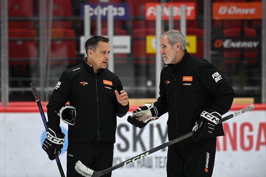 Раскатка «Авангарда» перед матчем с «Нефтехимиком»