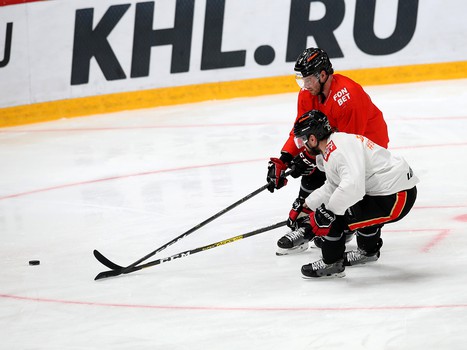 Раскатка «Авангарда» перед матчем с ЦСКА