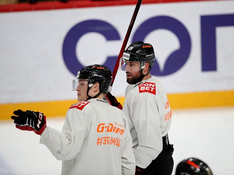 Раскатка «Авангарда» перед матчем с «Локомотивом»