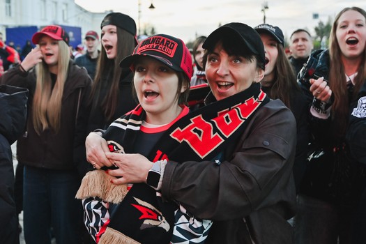 Фан-зона «Авангарда» на Пешеходном Любинском