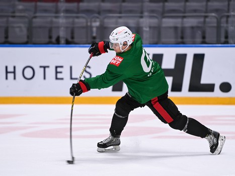 Раскатка «Авангарда» перед матчем в Сочи