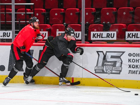 Раскатка «Авангарда» перед домашним матчем с «Сибирью»