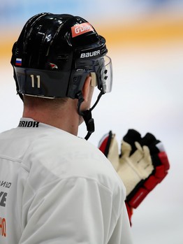 Раскатка «Авангарда» перед матчем с «Витязем»