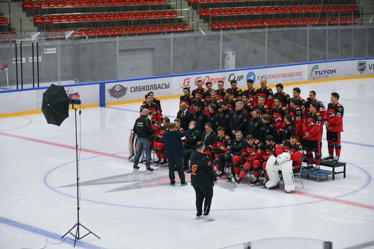 Бэкстейдж командного фото «Авангарда»