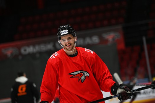 Тренировка «Авангарда» перед матчем с «Адмиралом»