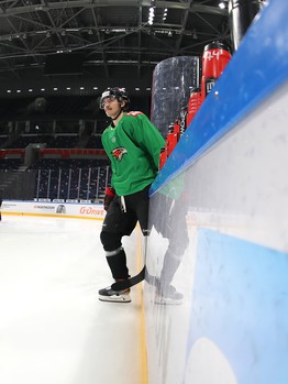 Раскатка «Авангарда» перед юбилейным матчем с «Ак Барсом»