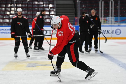 Тренировка «Авангарда» в Магнитогорске