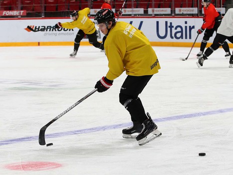 Раскатка «Авангарда» перед матчем с «Салаватом Юлаевым»