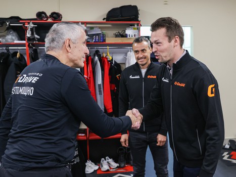 Даниил Квят на тренировке «Авангарда»