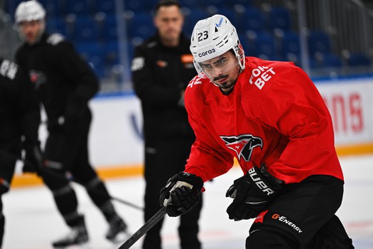 Раскатка «Авангарда» перед выездным матчем с «Драконами»