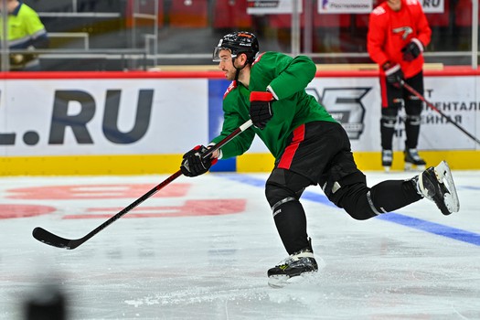 Раскатка «Авангарда» перед матчем с «Металлургом»