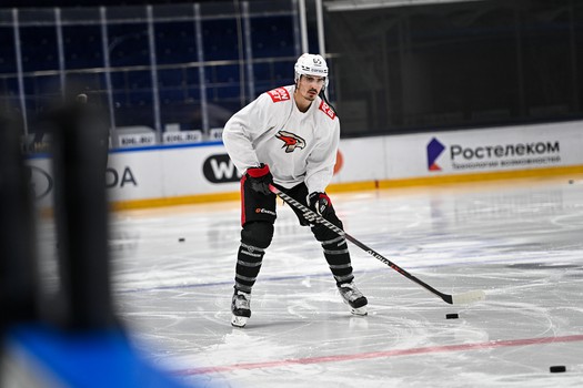 Раскатка «Авангарда» перед третьим матчем серии с «Сибирью» в Новосибирске