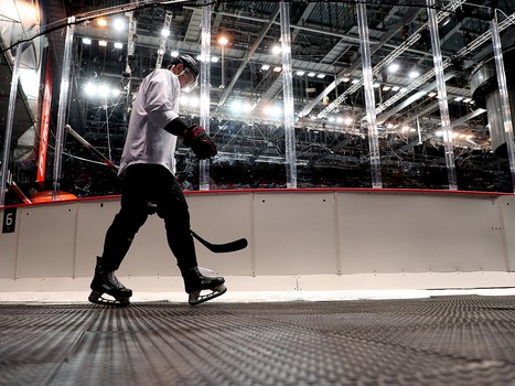 Раскатка «Авангарда» перед матчем против СКА