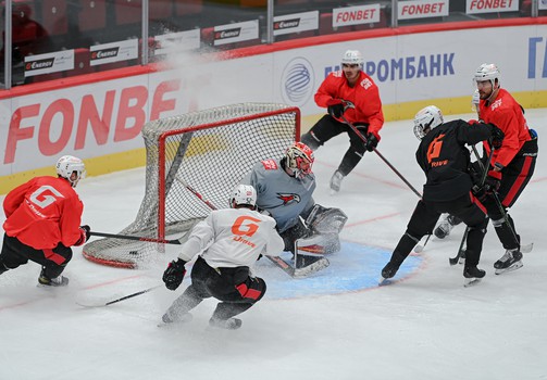 Тренировка «Авангарда» на G-Drive Арене