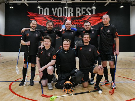 Товарищеский матч по флорболу. «Охранники Крылова» - «Мощные СМИ» 10:2