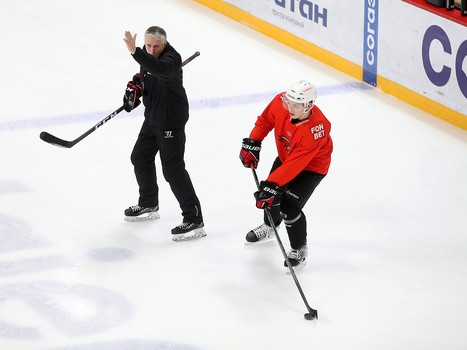 Тренировка «Авангарда» перед выездом