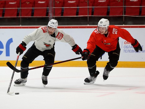 Тренировка «Авангарда» перед выездом