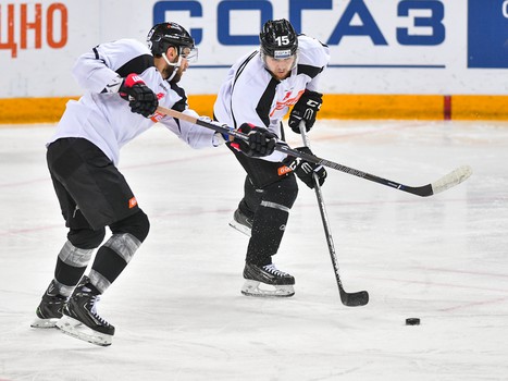 Раскатка "Авангарда" перед матчем с "Куньлунь Ред Стар"