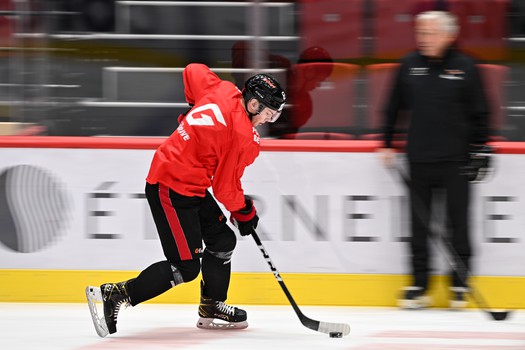 Тренировка «Авангарда» перед матчем с «Автомобилистом»