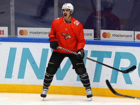 Тренировка «Авангарда» перед матчем в Новосибирске