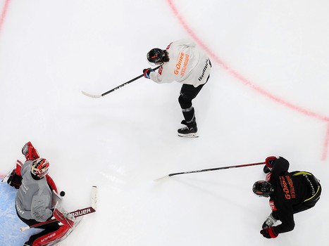 Раскатка «Авангарда» перед матчем с рижским «Динамо»