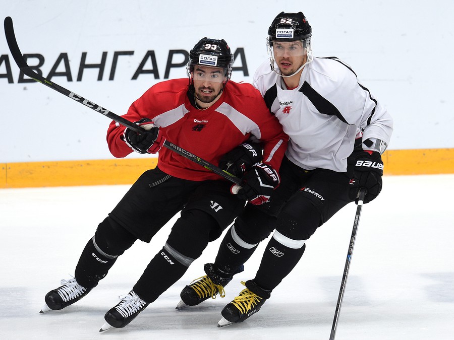 Раскатка "Авангарда" перед матчем с "Амуром"