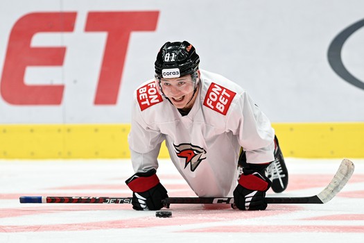 Раскатка «Авангарда» перед матчем с московским «Динамо»