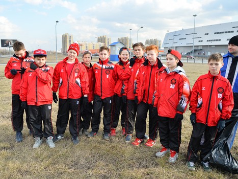 Субботник у "Арены Омск"