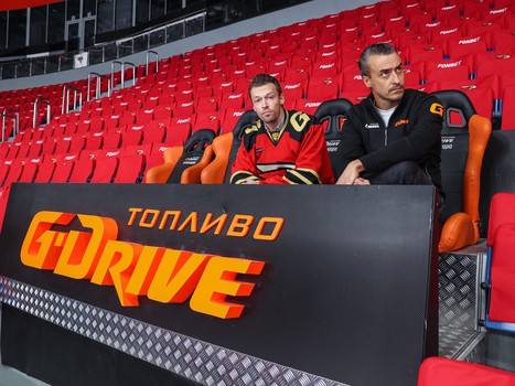 Даниил Квят на тренировке «Авангарда»