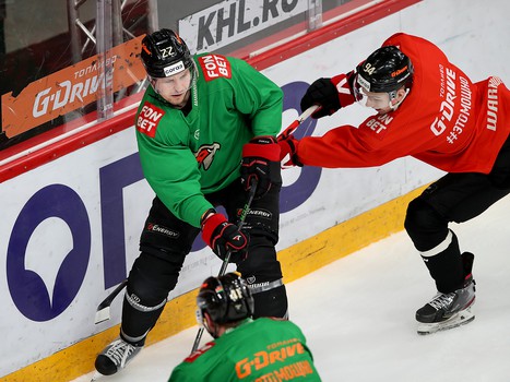 Раскатка «Авангарда» перед матчем с «Локомотивом»