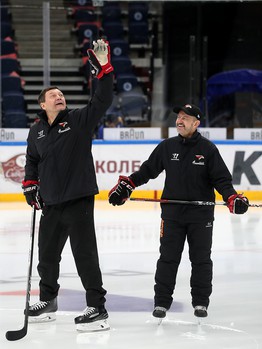 Раскатка «Авангарда» перед юбилейным матчем с «Ак Барсом»